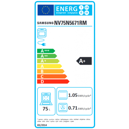 Four SAMSUNG NV75N5671RM