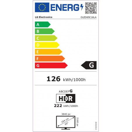Télévision LG OLED65C15LA