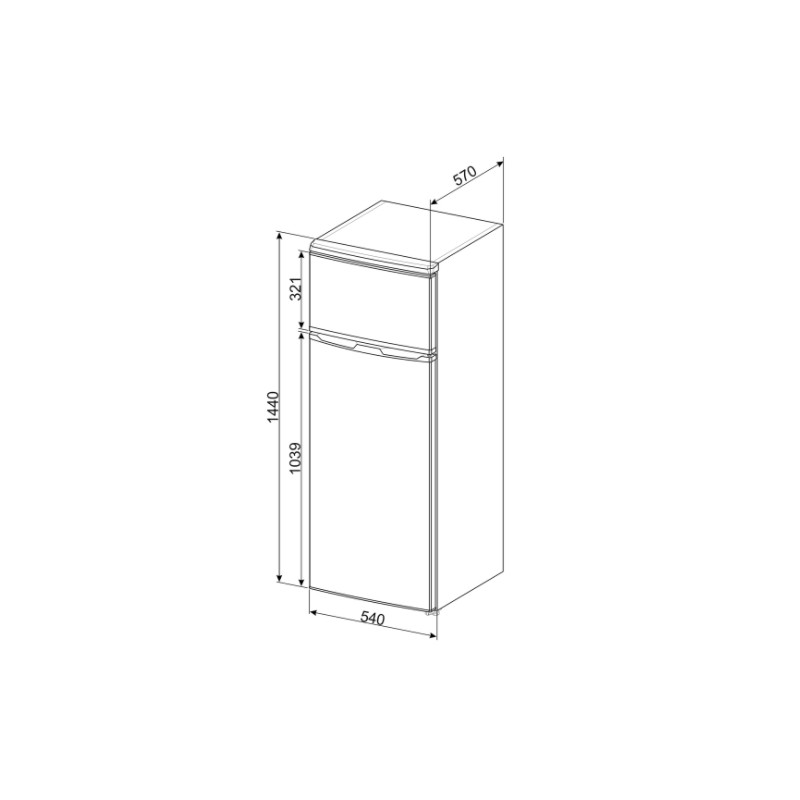 Réfrigérateur congélateur SMEG FD14FS