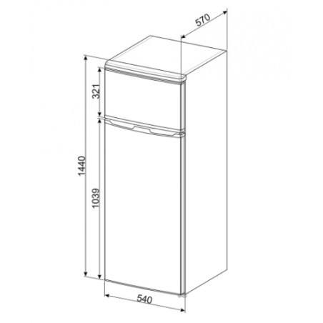 Réfrigérateur congélateur SMEG FD14FS