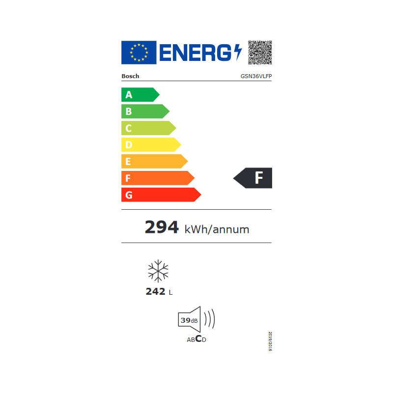 Congélateur BOSCH GSN36VLFP