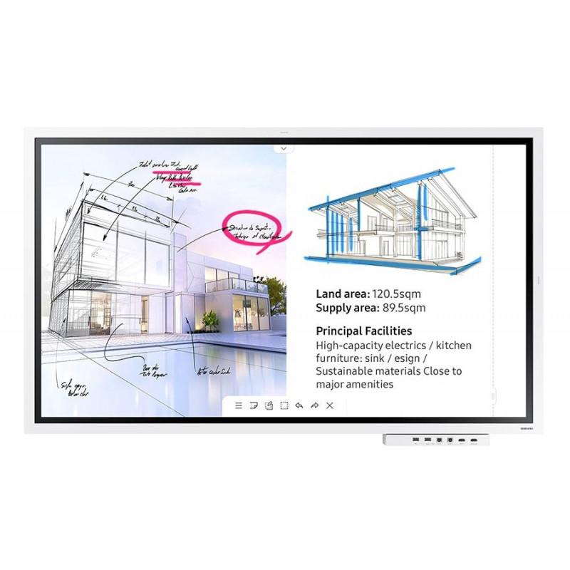 Écran tactile SAMSUNG LH55WMRWBGCXEN