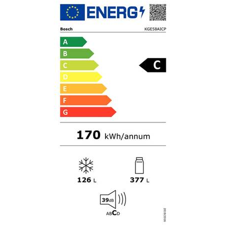 Réfrigérateur congélateur BOSCH KGE58AICP