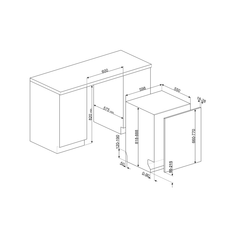 Lave Vaisselle SMEG STA6444LF2