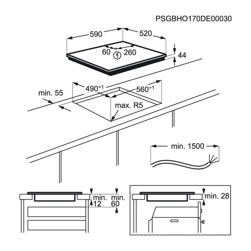 Plaque de cuisson AEG IKE63471FB