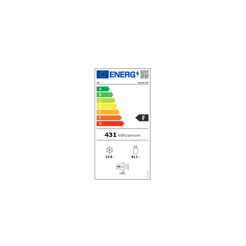 Réfrigérateur congélateur LG GSL6611PS