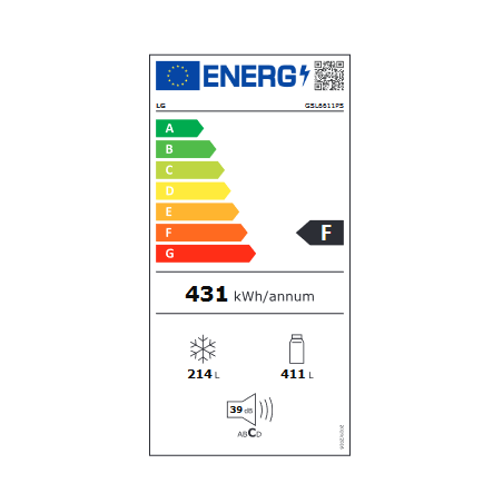 Réfrigérateur congélateur LG GSL6611PS