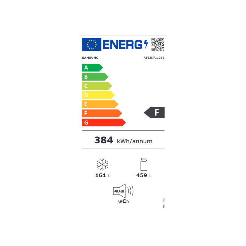 Réfrigérateur congélateur SAMSUNG RT62K7110S9/EF
