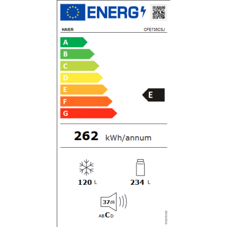 Réfrigérateur congélateur HAIER CFE735CSJ