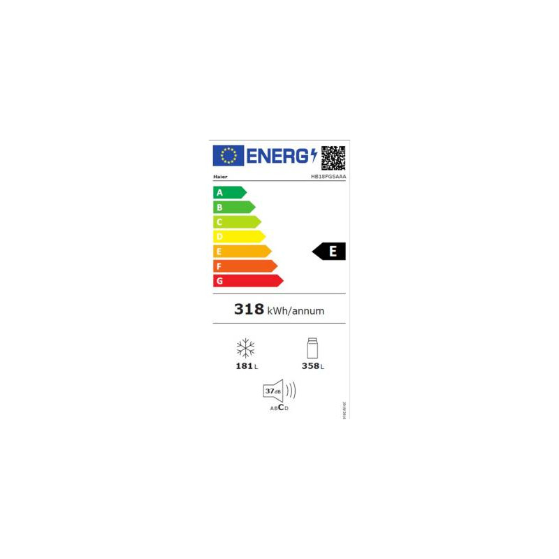 Réfrigérateur congélateur HAIER HB18FGSAAA