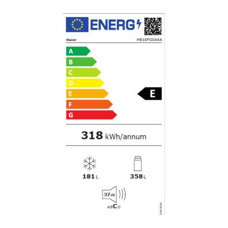 Réfrigérateur congélateur HAIER HB18FGSAAA