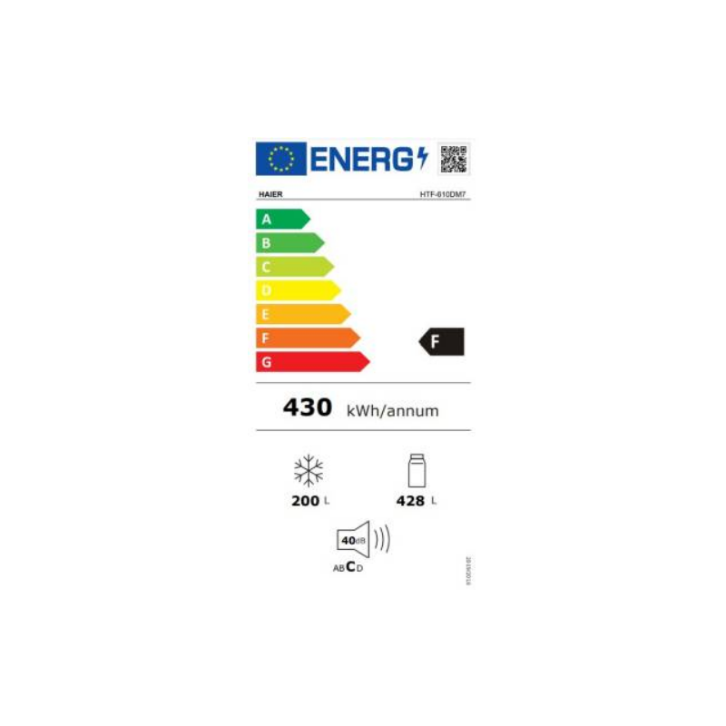 Réfrigérateur congélateur HAIER HTF610DM7