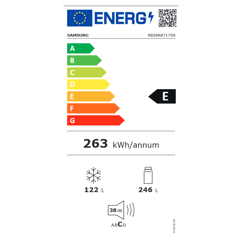 Réfrigérateur congélateur SAMSUNG RB36R8717S9