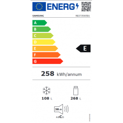 Réfrigérateur congélateur SAMSUNG RB37J5005B1/EF