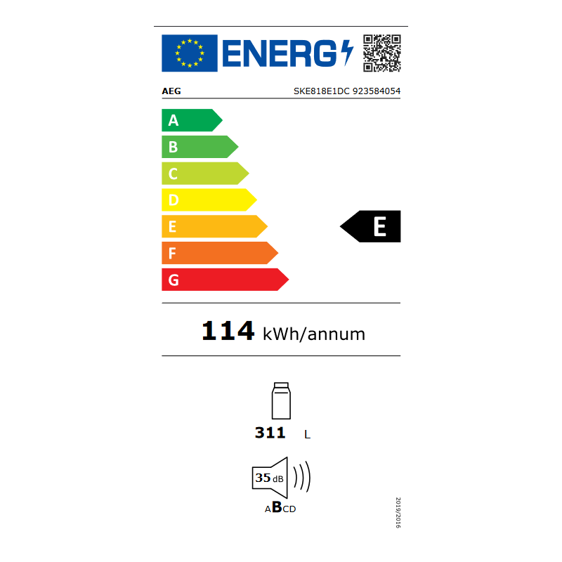 Réfrigérateur Une Porte AEG SKE818E1DC