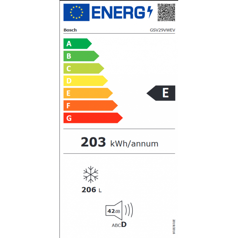 Congélateur BOSCH GSV29VWEV