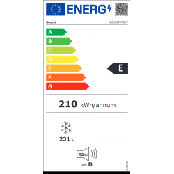 Congélateur BOSCH GSV33VWEV