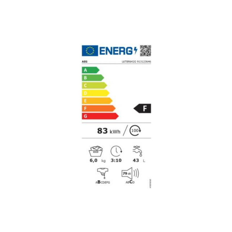 Lave Linge AEG L6TBR642G