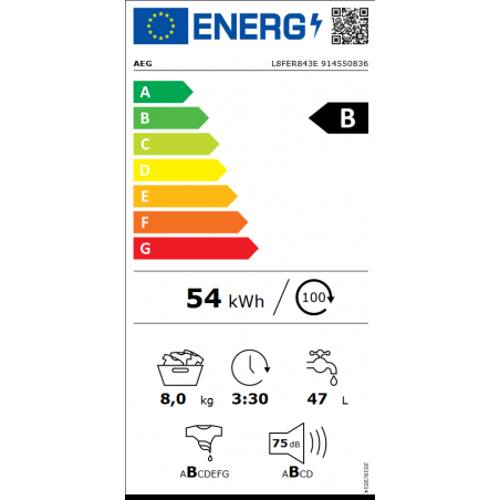 Lave Linge AEG L8FER843E