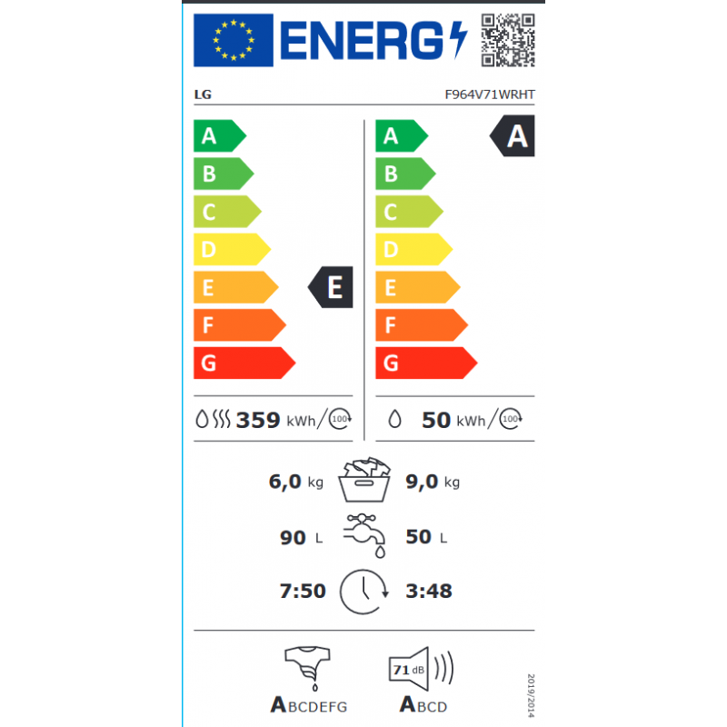 Lave Linge LG F964V71WRHT