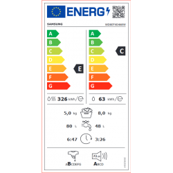 Lave Linge SAMSUNG WD80T4046EW/EF