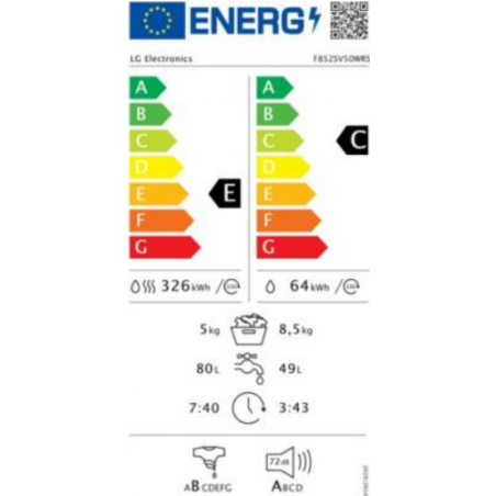 Lave Linge LG F852SV50WRS