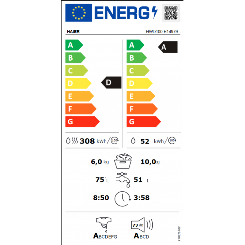 Lave Linge HAIER HWD100-B14979