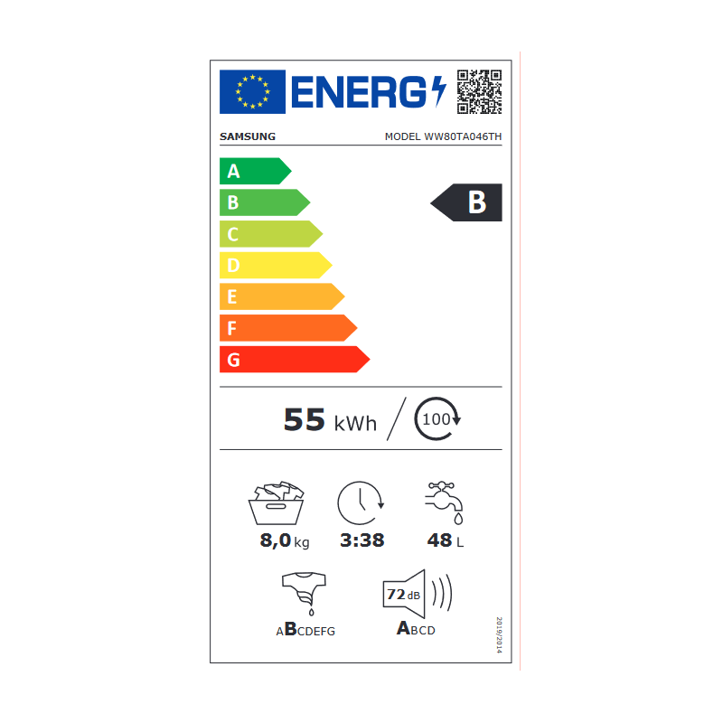 Lave Linge SAMSUNG WW80TA046TH/EF