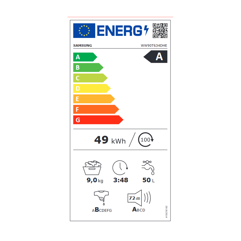 Lave Linge SAMSUNG WW90T634DHE/S3