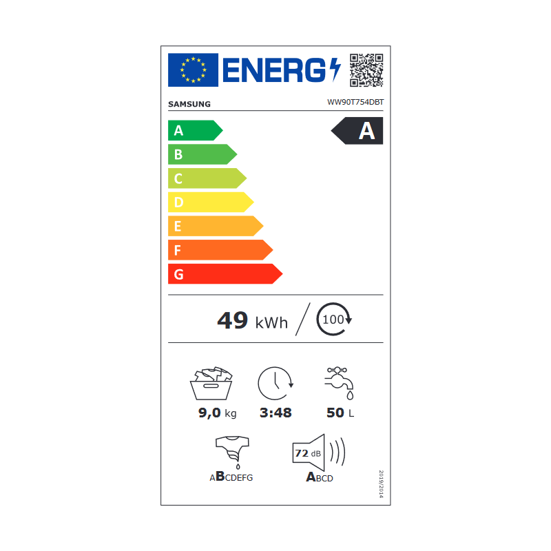 Lave Linge SAMSUNG WW90T754DBT/S3