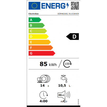 Lave Vaisselle ELECTROLUX EEM48300L