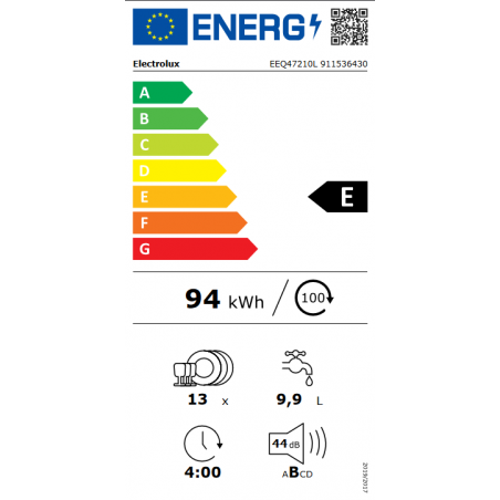 Lave Vaisselle ELECTROLUX EEQ47210L