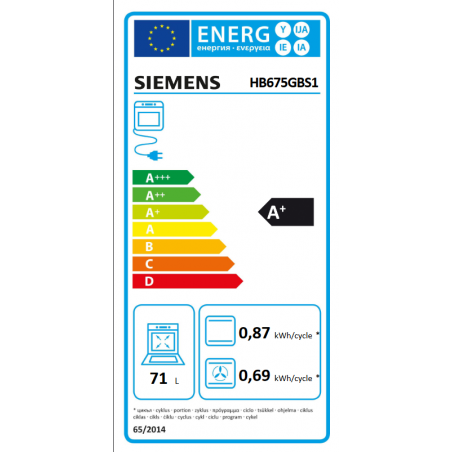 Four SIEMENS HB675GBS1