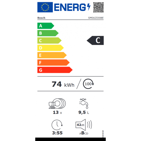 Lave Vaisselle BOSCH SMS6ZDI08E