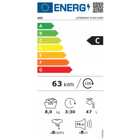 Lave Linge AEG L6FBR844G