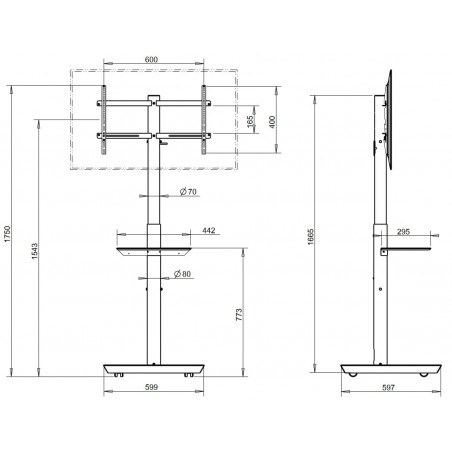 Supports TV OMB 0281 HANDY SPRING