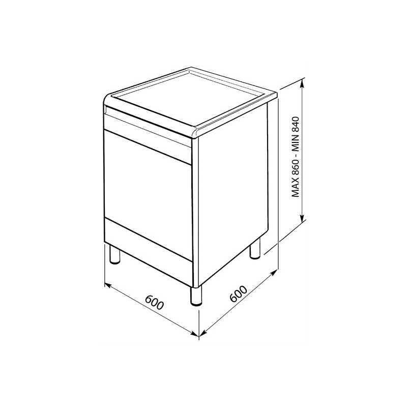 Cuisinière SMEG GP61X9