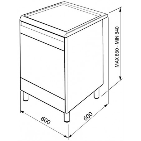 Cuisinière SMEG GP61X9