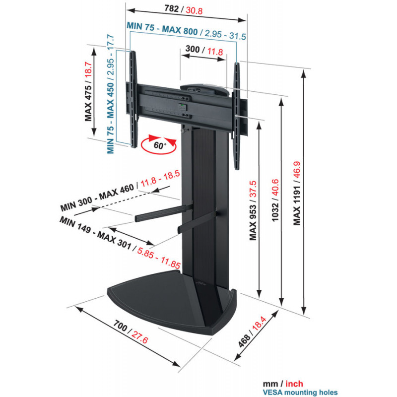 Supports TV VOGEL'S EFF 8340