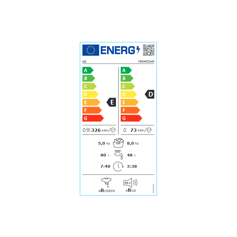 Lave Linge LG F854M22WR