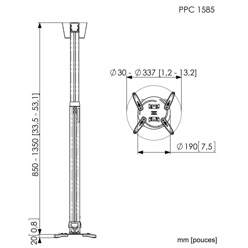 Supports vidéoprojecteurs VOGEL'S PPC 1585