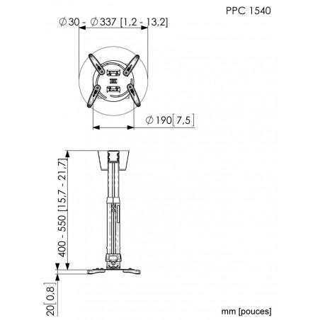 Supports vidéoprojecteurs VOGEL'S PPC 1540