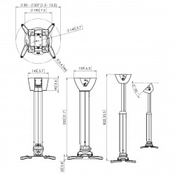 Supports vidéoprojecteurs VOGEL'S PPC 1555