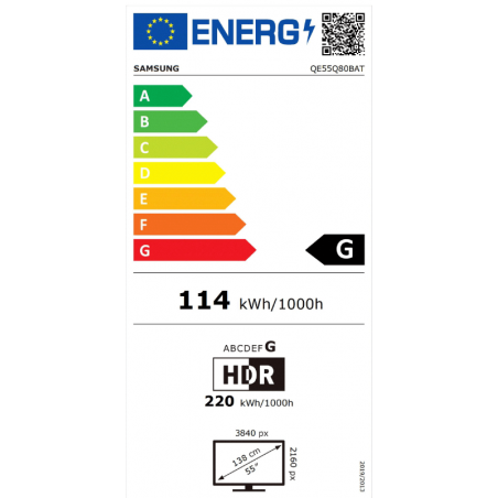 Télévision SAMSUNG QE55Q80B