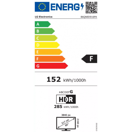 Télévision LG 86QNED916PA