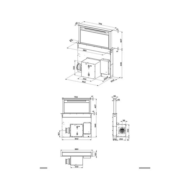 Hotte ROBLIN ELINA 900 VERRE N-5057003