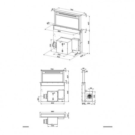 Hotte ROBLIN ELINA 900 VERRE N-5057003