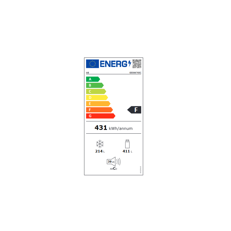 Réfrigérateur congélateur LG GSS6676SC