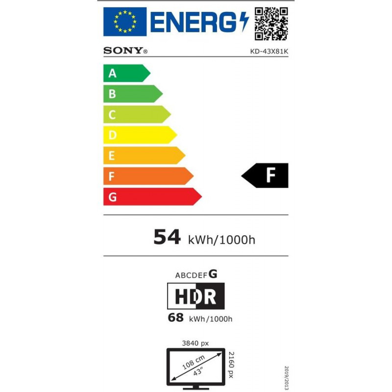 Télévision SONY KD43X81KPAEP