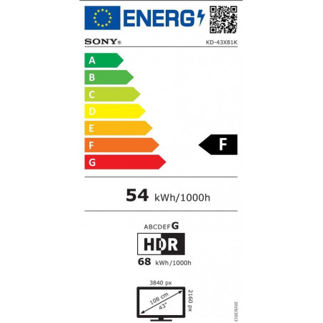 Télévision SONY KD43X81KPAEP